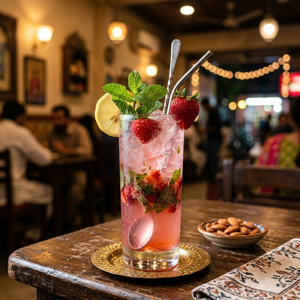 Strawberry Lemonade at 786 Kebab & Curry